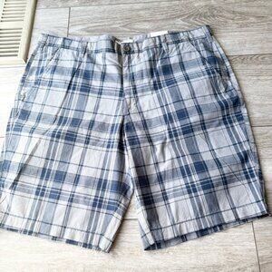 NWT Vintage Denver Hayes Plaid Flat Front Shorts